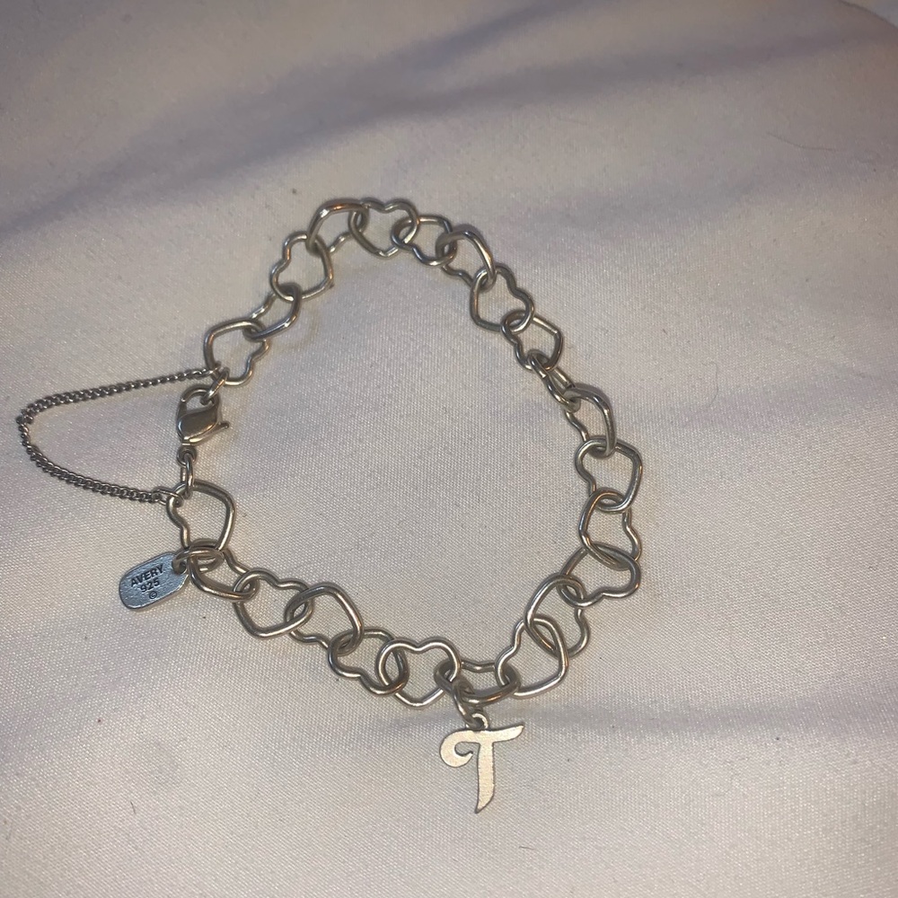 James Avery Linked Hearts Charm Bracelet